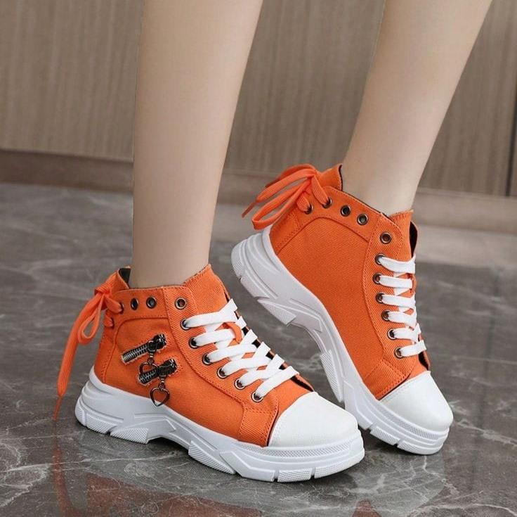 AOP Women Nylon Canvas deals High Top Sneakers